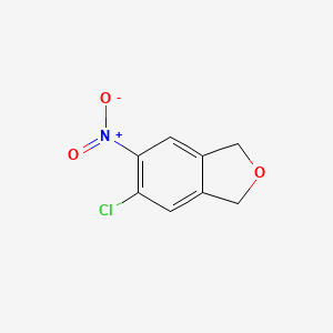 molecular formula C8H6ClNO3 B2450467 5-Chloro-6-nitro-1,3-dihydro-2-benzofuran CAS No. 2304496-02-2