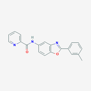 molecular formula C20H15N3O2 B245047 N-[2-(3-methylphenyl)-1,3-benzoxazol-5-yl]-2-pyridinecarboxamide 