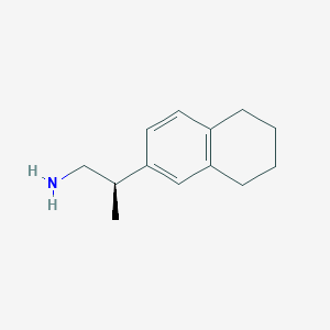 molecular formula C13H19N B2450470 (2R)-2-(5,6,7,8-Tetrahydronaphthalen-2-yl)propan-1-amine CAS No. 2248200-43-1