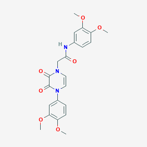 N-(3,4-dimethoxyphenyl)-2-(4-(3,4-dimethoxyphenyl)-2,3-dioxo-3,4-dihydropyrazin-1(2H)-yl)acetamide