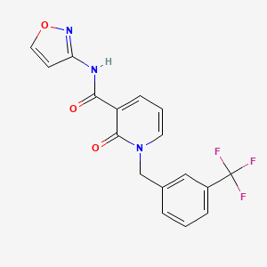 N-(1,2-oxazol-3-yl)-2-oxo-1-{[3-(trifluoromethyl)phenyl]methyl}-1,2-dihydropyridine-3-carboxamide