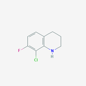 molecular formula C9H9ClFN B2450478 8-氯-7-氟-1,2,3,4-四氢喹啉 CAS No. 1780820-78-1