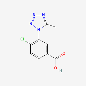 4-Chloro-3-(5-methyltetrazol-1-yl)benzoic acid
