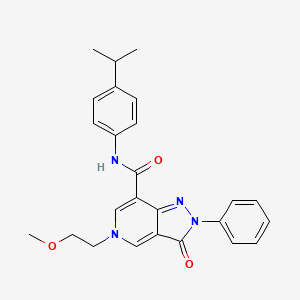 N-(4-isopropylphenyl)-5-(2-methoxyethyl)-3-oxo-2-phenyl-3,5-dihydro-2H-pyrazolo[4,3-c]pyridine-7-carboxamide