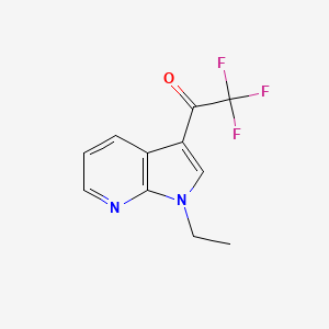 1-(1-ethyl-1H-pyrrolo[2,3-b]pyridin-3-yl)-2,2,2-trifluoro-1-ethanone