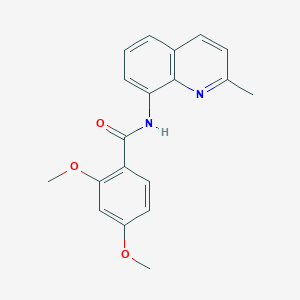 molecular formula C19H18N2O3 B245050 2,4-dimethoxy-N-(2-methylquinolin-8-yl)benzamide 