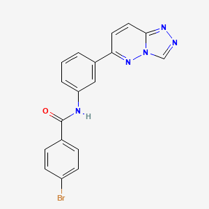 4-bromo-N-[3-([1,2,4]triazolo[4,3-b]pyridazin-6-yl)phenyl]benzamide