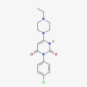 3-(4-chlorophenyl)-6-(4-ethylpiperazin-1-yl)-1H-pyrimidine-2,4-dione