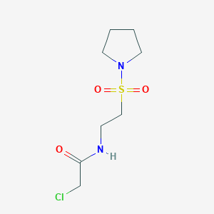 2-Chloro-N-(2-pyrrolidin-1-ylsulfonylethyl)acetamide