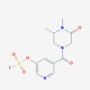 4-(5-Fluorosulfonyloxypyridine-3-carbonyl)-1,2-dimethyl-6-oxopiperazine