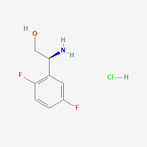 molecular formula C8H10ClF2NO B2450560 (S)-2-Amino-2-(2,5-difluorophenyl)ethanol hydrochloride CAS No. 1810074-77-1