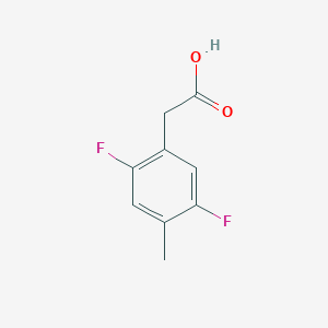 molecular formula C9H8F2O2 B2450561 2-(2,5-Difluoro-4-methylphenyl)acetic acid CAS No. 1506547-77-8