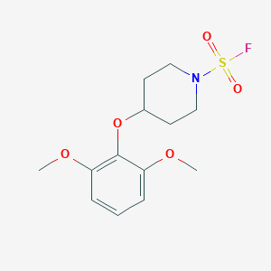 molecular formula C13H18FNO5S B2450565 4-(2,6-Dimethoxyphenoxy)piperidine-1-sulfonyl fluoride CAS No. 2411218-51-2