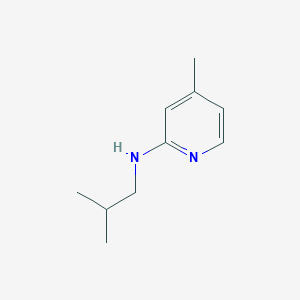 molecular formula C10H16N2 B2450566 4-methyl-N-(2-methylpropyl)pyridin-2-amine CAS No. 109931-99-9