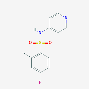 4-Fluoro-2-methyl-N-pyridin-4-ylbenzenesulfonamide