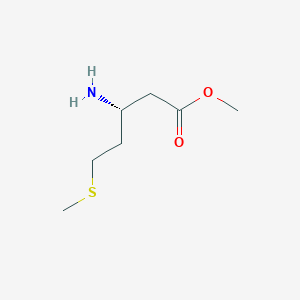 molecular formula C7H15NO2S B2450591 Methyl (3R)-3-amino-5-methylsulfanylpentanoate CAS No. 2085768-13-2