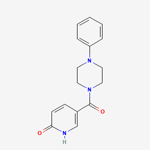 molecular formula C16H17N3O2 B2450592 5-(4-Phenylpiperazine-1-carbonyl)pyridin-2-ol CAS No. 848315-48-0