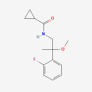 N-(2-(2-fluorophenyl)-2-methoxypropyl)cyclopropanecarboxamide