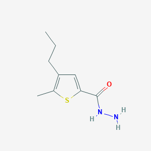 molecular formula C9H14N2OS B2450620 5-甲基-4-丙硫代苯并噻吩-2-氨基甲酰肼 CAS No. 790270-71-2