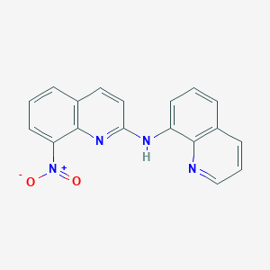 molecular formula C18H12N4O2 B2450625 8-nitro-N-quinolin-8-ylquinolin-2-amine CAS No. 330663-17-7