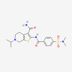 2-(4-(N,N-dimethylsulfamoyl)benzamido)-6-isopropyl-4,5,6,7-tetrahydrothieno[2,3-c]pyridine-3-carboxamide
