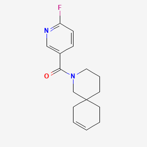 molecular formula C16H19FN2O B2450629 2-Azaspiro[5.5]undec-9-en-2-yl-(6-fluoropyridin-3-yl)methanone CAS No. 1436316-10-7