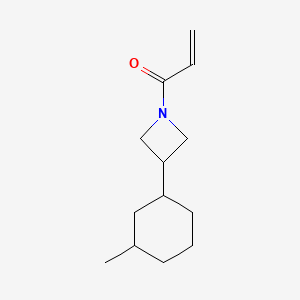 molecular formula C13H21NO B2450632 1-[3-(3-Methylcyclohexyl)azetidin-1-yl]prop-2-en-1-one CAS No. 2411252-08-7