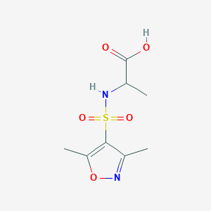 2-(Dimethyl-1,2-oxazole-4-sulfonamido)propanoic acid