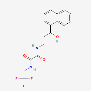 N1-(3-hydroxy-3-(naphthalen-1-yl)propyl)-N2-(2,2,2-trifluoroethyl)oxalamide