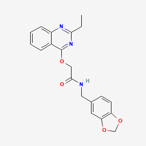 molecular formula C20H19N3O4 B2450668 5-(cyclopropylcarbonyl)-3-[5-(4-fluorophenyl)-1,3,4-oxadiazol-2-yl]-1-methyl-4,5,6,7-tetrahydro-1H-pyrazolo[4,3-c]pyridine CAS No. 1115871-45-8