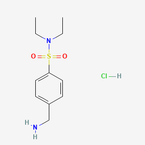 4-(aminomethyl)-N,N-diethylbenzenesulfonamide hydrochloride