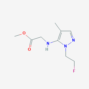 Methyl 2-[[2-(2-fluoroethyl)-4-methylpyrazol-3-yl]amino]acetate