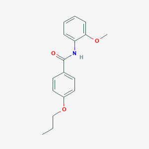 molecular formula C17H19NO3 B245069 N-(2-methoxyphenyl)-4-propoxybenzamide 