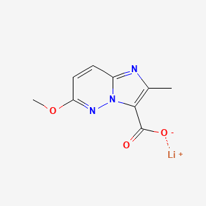 Lithium;6-methoxy-2-methylimidazo[1,2-b]pyridazine-3-carboxylate