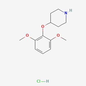 molecular formula C13H20ClNO3 B2450699 4-(2,6-Dimethoxyphenoxy)piperidine hydrochloride CAS No. 1171947-11-7