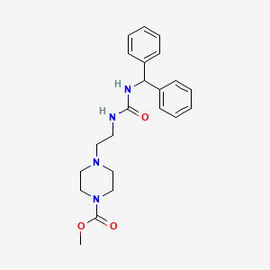 Methyl 4-(2-(3-benzhydrylureido)ethyl)piperazine-1-carboxylate