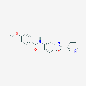 4-isopropoxy-N-(2-pyridin-3-yl-1,3-benzoxazol-5-yl)benzamide