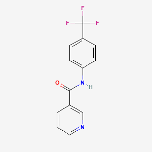 molecular formula C13H9F3N2O B2450721 N-[4-(trifluoromethyl)phenyl]pyridine-3-carboxamide CAS No. 25617-45-2