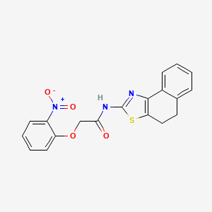 molecular formula C19H15N3O4S B2450734 N-(4,5-dihydronaphtho[1,2-d]thiazol-2-yl)-2-(2-nitrophenoxy)acetamide CAS No. 326035-84-1