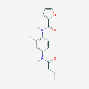 molecular formula C15H15ClN2O3 B245074 N-[4-(butyrylamino)-2-chlorophenyl]-2-furamide 