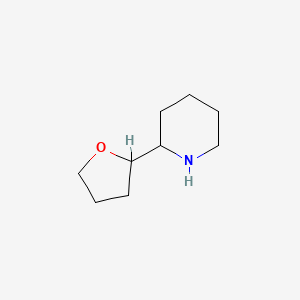 molecular formula C9H17NO B2450740 2-(Tetrahydrofuran-2-yl)piperidine CAS No. 383128-88-9