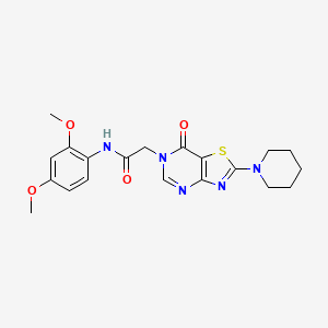N-(2,4-dimethoxyphenyl)-2-[7-oxo-2-(piperidin-1-yl)[1,3]thiazolo[4,5-d]pyrimidin-6(7H)-yl]acetamide