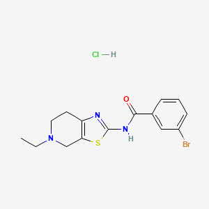 3-bromo-N-(5-ethyl-4,5,6,7-tetrahydrothiazolo[5,4-c]pyridin-2-yl)benzamide hydrochloride