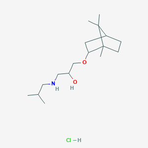 1-(isobutylamino)-3-(((1S,4R)-1,7,7-trimethylbicyclo[2.2.1]heptan-2-yl)oxy)propan-2-ol hydrochloride