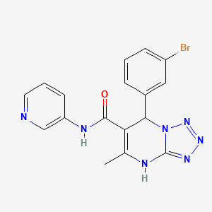 7-(3-bromophenyl)-5-methyl-N-(pyridin-3-yl)-4,7-dihydrotetrazolo[1,5-a]pyrimidine-6-carboxamide