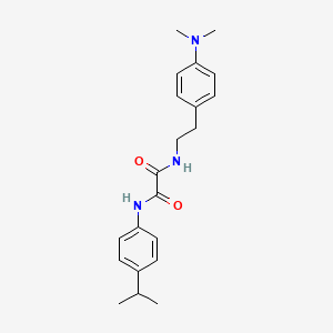 molecular formula C21H27N3O2 B2450789 N1-(4-(dimethylamino)phenethyl)-N2-(4-isopropylphenyl)oxalamide CAS No. 954011-74-6