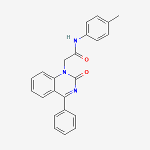 molecular formula C23H19N3O2 B2450795 N-(4-methylphenyl)-2-(2-oxo-4-phenylquinazolin-1-yl)acetamide CAS No. 932451-82-6