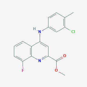 molecular formula C18H14ClFN2O2 B2450796 N-(4-吗啉-4-基苄基)-2-[(3-苯氧基吡嗪-2-基)硫代]乙酰胺 CAS No. 1207009-70-8