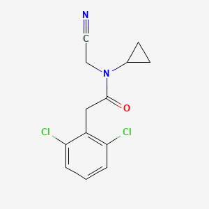 molecular formula C13H12Cl2N2O B2450797 N-(cyanomethyl)-N-cyclopropyl-2-(2,6-dichlorophenyl)acetamide CAS No. 1252294-97-5