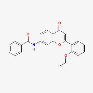 molecular formula C24H19NO4 B2450801 N-[2-(2-ethoxyphenyl)-4-oxo-4H-chromen-7-yl]benzamide CAS No. 923212-06-0
